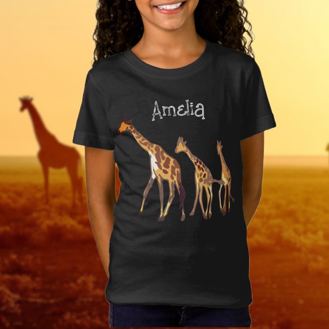 Camiseta personalizada de la familia Giraffe (Subido por el creador)