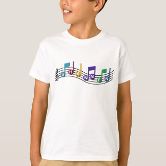 Camiseta personalizada de la música