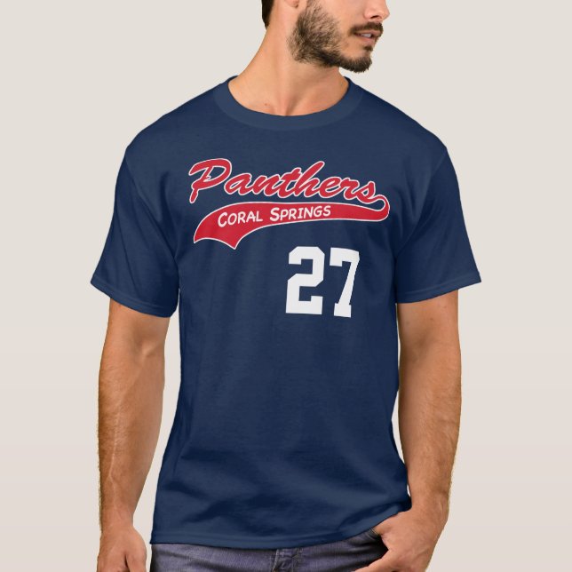 Camiseta personalizada de la pantera de la marina (Anverso)