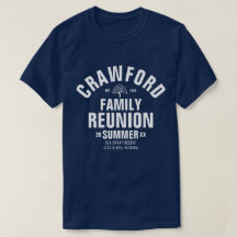Camiseta personalizada de la reunión de familia