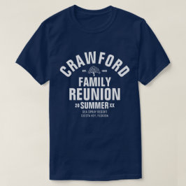 Camiseta personalizada de la reunión de familia