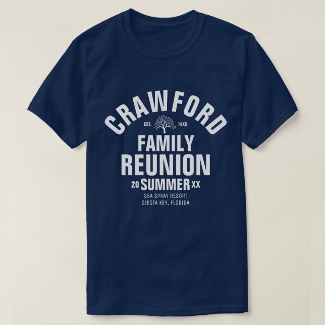 Camiseta personalizada de la reunión de familia (Diseño del anverso)