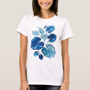Camiseta personalizada de LIRIOS DE AGUA azules vi