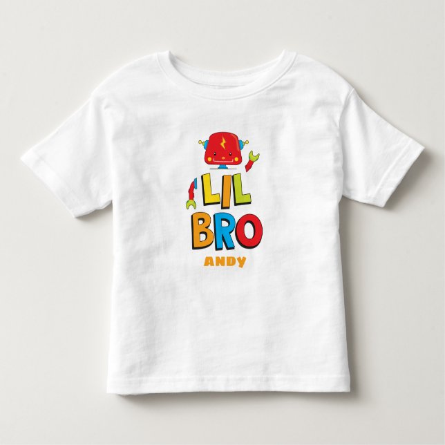 Camiseta personalizada de Little Brother Robot (Anverso)