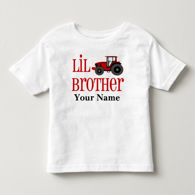 Camiseta personalizada de Little Brother Tractor (Anverso)