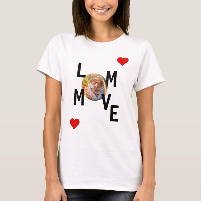 Camiseta personalizada de Love Mom (Anverso)