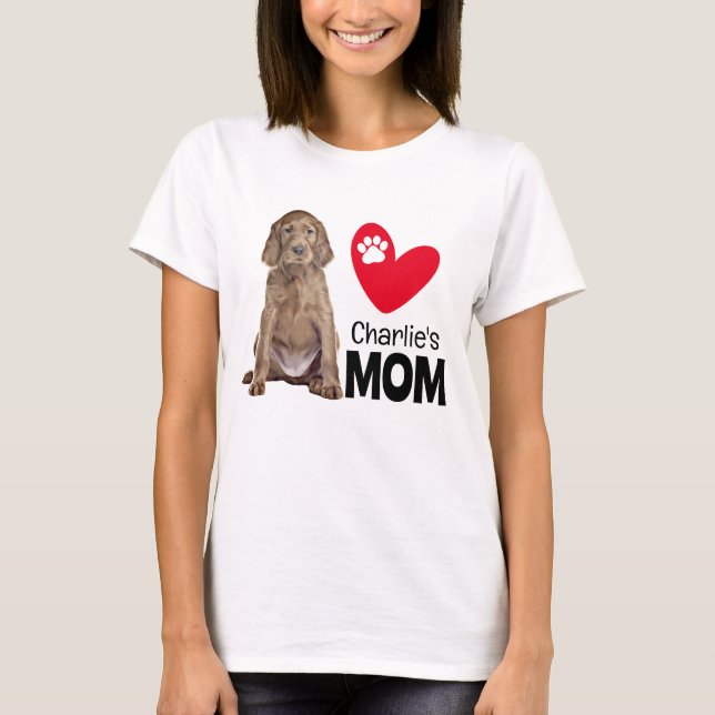 Camiseta personalizada de madre con Setter Irlandé (Anverso)