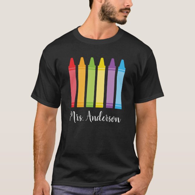 Camiseta Personalizada de Maestro de Crayón, Regal (Anverso)