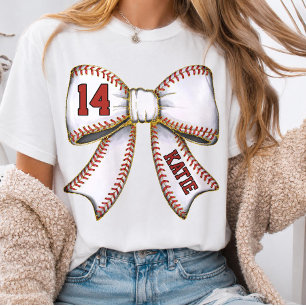 Camiseta Personalizada de Mamá de Béisbol con Nomb