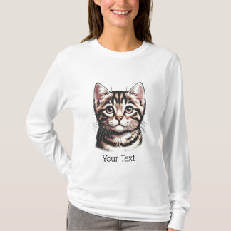 Camiseta personalizada de manga larga de cara de t