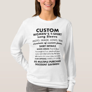 Camiseta personalizada de manga larga de Personali