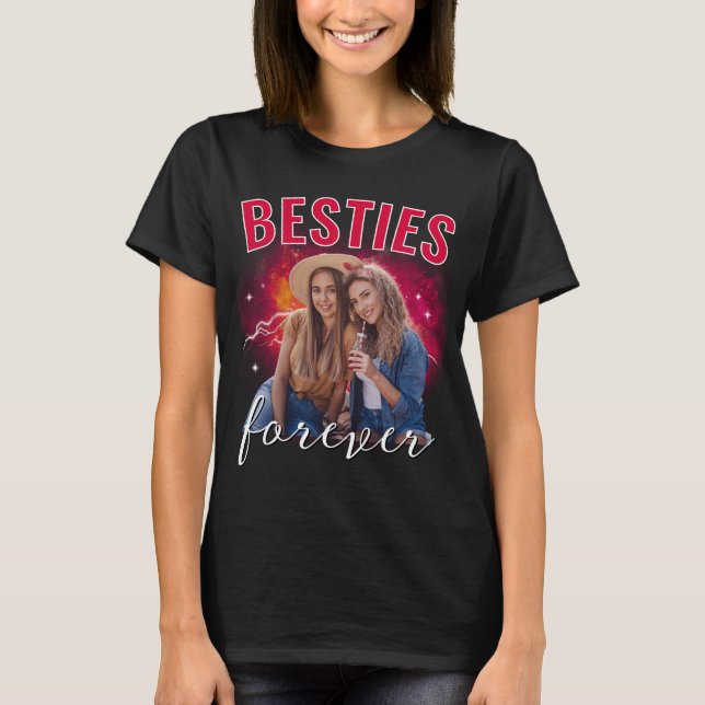 Camiseta personalizada de mejores amigas con foto  (Anverso)