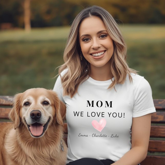 Camiseta Personalizada de Moda Mamá Te Amamos (Subido por el creador)