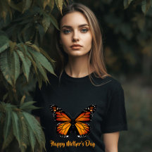 Camiseta Personalizada de Mujer Mariposa Monarca