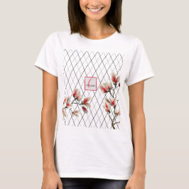 Camiseta personalizada de mujeres monogramada