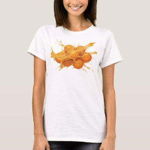 Camiseta personalizada de naranjas abstractas nara