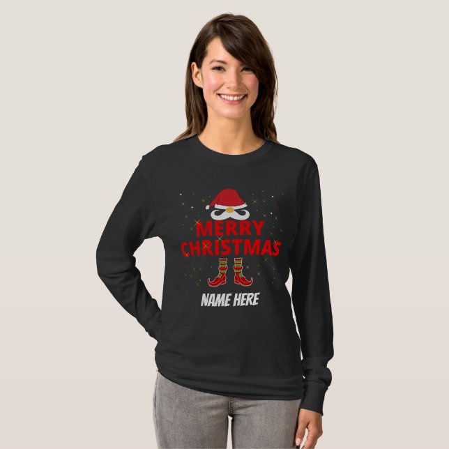 Camiseta personalizada de NAVIDAD (Anverso completo)