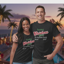 Camiseta personalizada de Navidad Crucero Alegre N