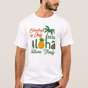 Camiseta Personalizada de Navidad en Julio Aloha