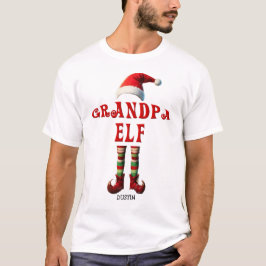 Camiseta personalizada de Navidades elfos del abue