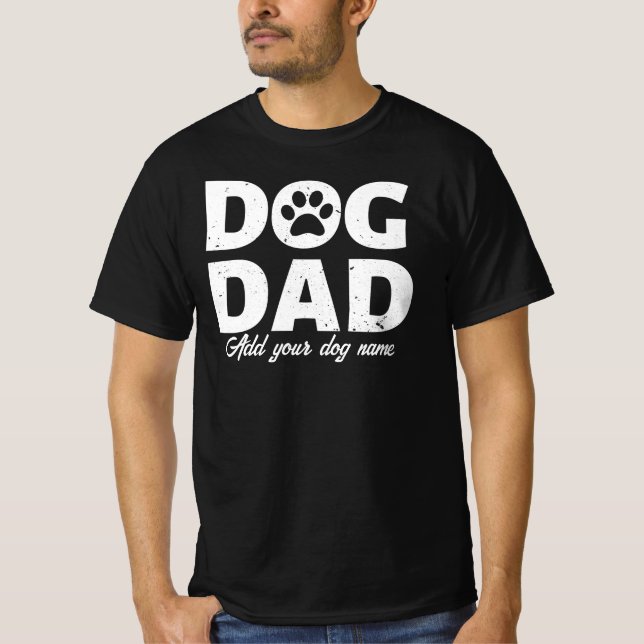 Camiseta personalizada de papá de perro (Anverso)