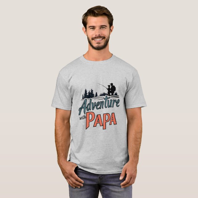 Camiseta personalizada de Papá, regalo del Día del (Anverso completo)