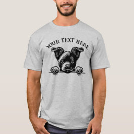 Camiseta Personalizada de Perro Adorable – Texto P