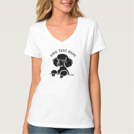 Camiseta Personalizada de Perro Adorable – Texto P