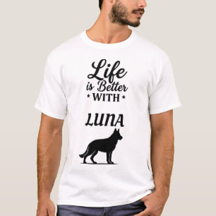 Camiseta Personalizada de Perro Pastor Alemán
