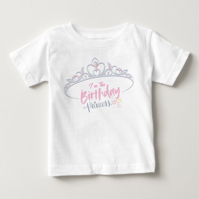 Camiseta personalizada de princesa de cumpleaños p (Anverso)