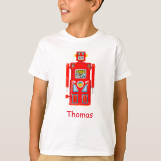 Camiseta personalizada de Red Robot Boy