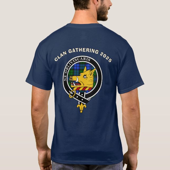 Camiseta personalizada de reunión de familia Campb (Reverso)