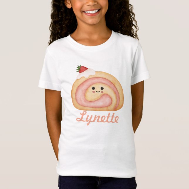 Camiseta personalizada de rollo de fresa para niño (Anverso)