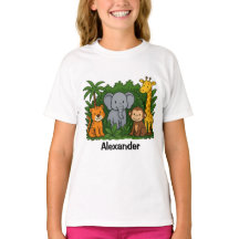 Camiseta personalizada de Safari para niños divert