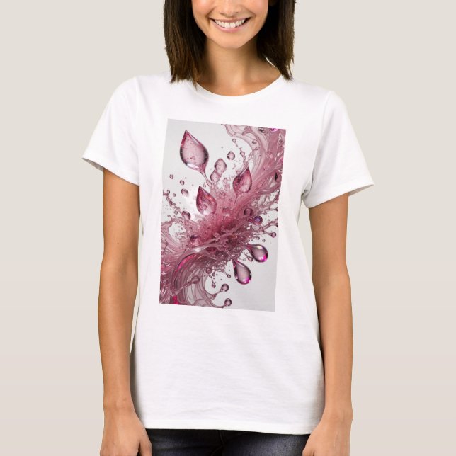 Camiseta personalizada de salpicaduras de agua de  (Anverso)