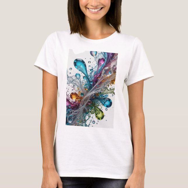 Camiseta personalizada de SALPICADURAS DE AGUA pla (Anverso)