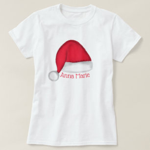 Camiseta personalizada de Santa Hat