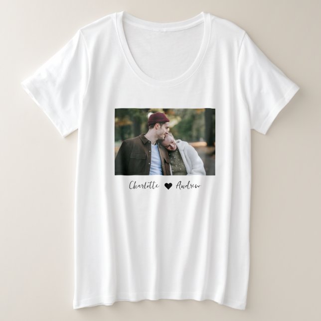 Camiseta Personalizada De Texto Y Foto De personal (Anverso del diseño)