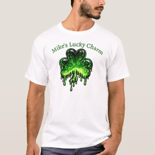 Camiseta personalizada de trébol de la suerte de S