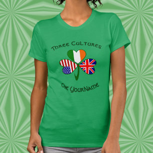 Camiseta personalizada de trébol para mujeres de R