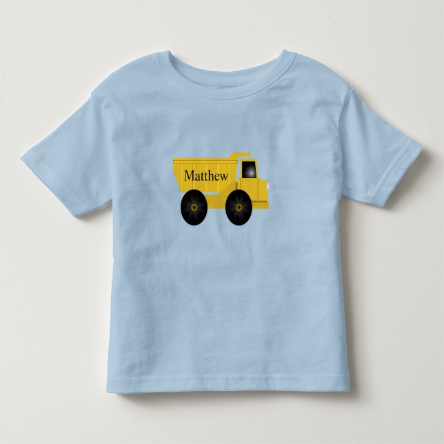 Camiseta personalizada de volquete para niños | ED (Anverso)