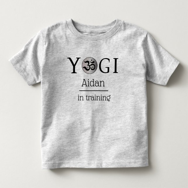 Camiseta personalizada de yogi yoga para niños yog (Anverso)