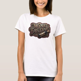 Camiseta personalizada DEGUSTACIÓN DE VINO rosa co