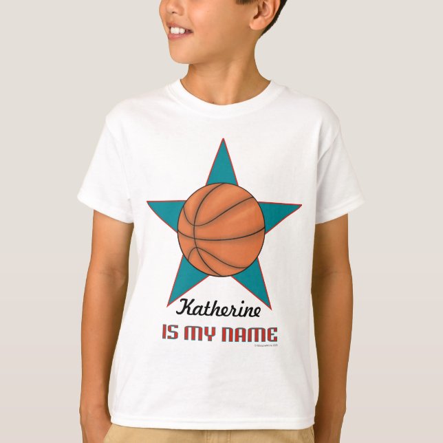 Camiseta personalizada del baloncesto del niño (Anverso)
