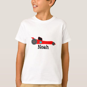 Camiseta personalizada del coche de carreras
