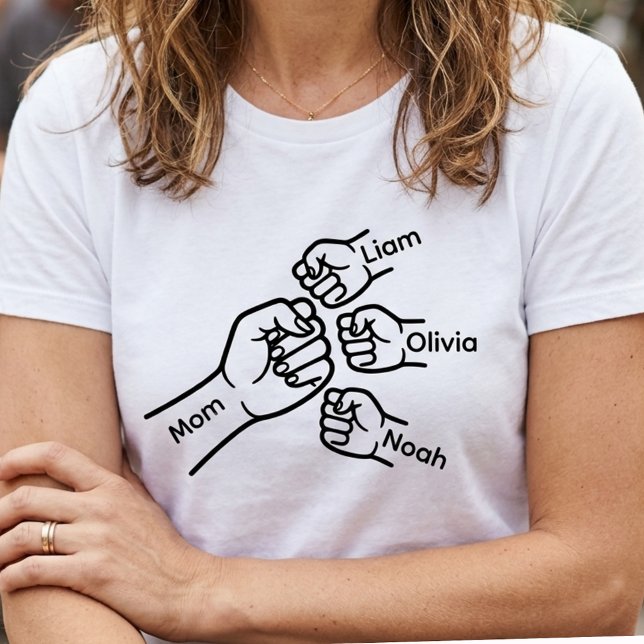 Camiseta personalizada del Día de la Madre con nom (Subido por el creador)