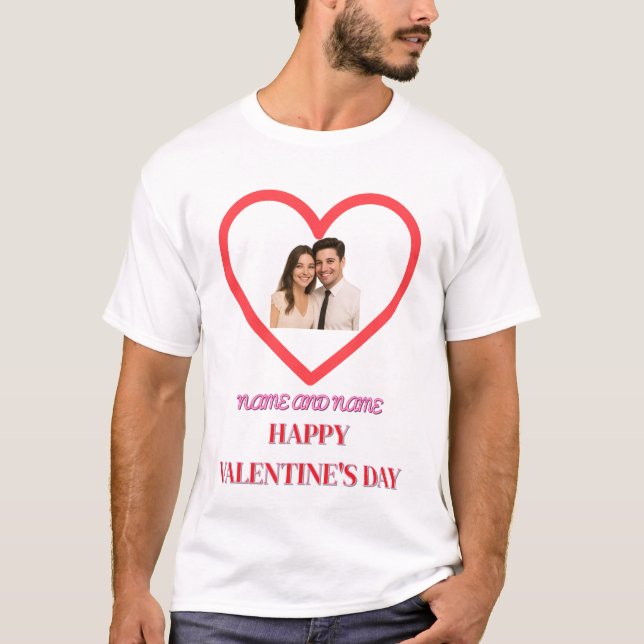 Camiseta personalizada del Día de San Valentín – F (Anverso)