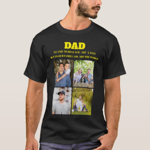 Camiseta personalizada del Día del Padre con fotos