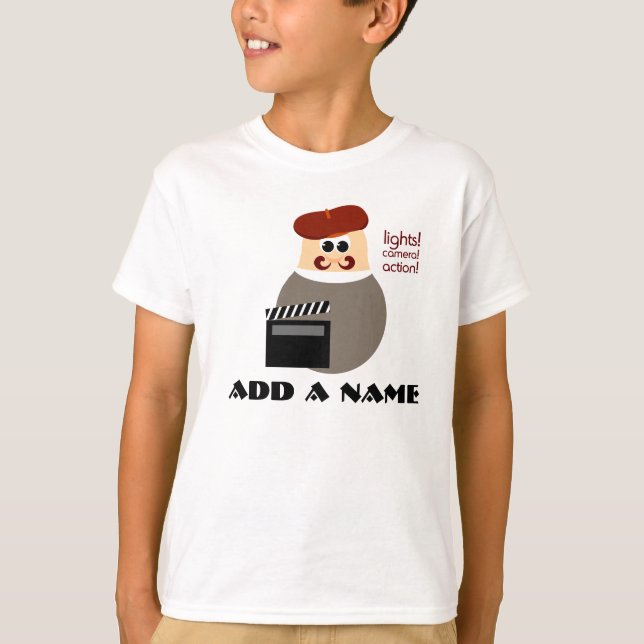 Camiseta personalizada del director de cine (Anverso)