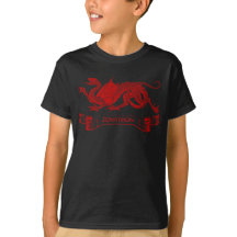 Camiseta personalizada del dragón del niño